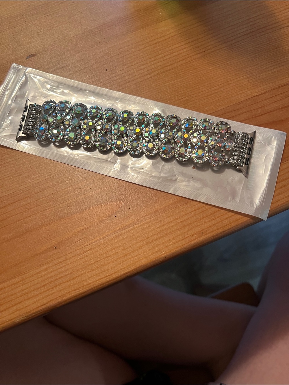 Crystal Pavé Silver-Tone Bracelet for Women